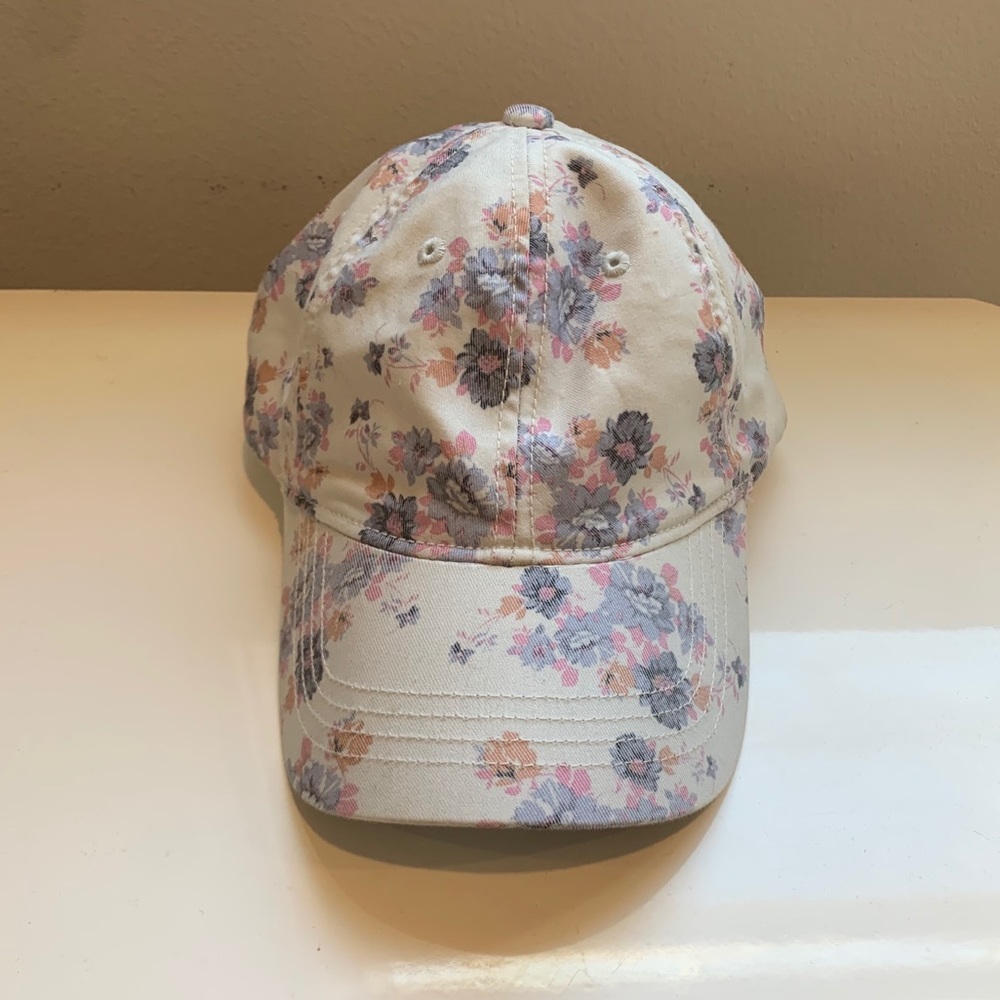 Floral ball cap